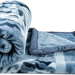 HOMEKART Super Soft Cloudy Printed Single Bed Blanket for Heavy Winter, Single Ply Mink Blanket King Size with 152 x 220 Cm -2.5 Kg (Light Green & White, Pack of 1)| TC - 400-picture-14