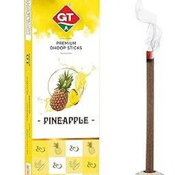 GT Pineapple Premium Jain Dhoop- Dhoop Sticks for Pooja 120 Sticks-Bamboo Less Dhoop Sticks -Long Lasting & Highly Spreading Fragrance for Divine-Home Fragrance with Holder Stand -for Meditation-picture-34