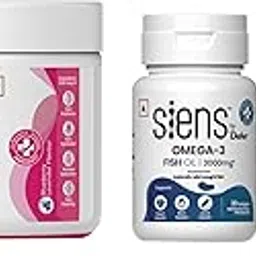 Hydrolyzed Marine Collagen, 100g | Omega-3 Fish Oil Capsules, 3000mg | Multivitamin for Women, 30 Capsules-picture-26