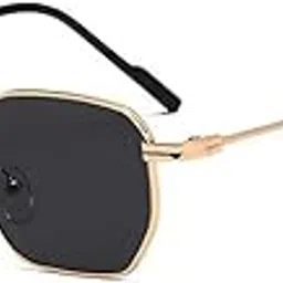 gracy rims Retro Hexagonal Sunglasses – Vintage UV400 Metal Frame Shades for Men & Women | Ideal for Driving & Outdoor Style-picture-48