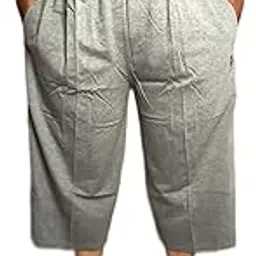 Mens Cotton Three by Fourth, 3/4, Capri with Three Mobile Pocket one is Zipper Pocket/Elastic Waist with Drawstring/Front embroeded Brand Logo Three Quarter-picture-28