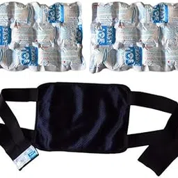 Cold and Hot pain relief pack with belt for Back, knee, elbow shoulder and all big joints. Size: 30 x 20 cm Pack of 1 with 2 Dry Sheets-picture-25