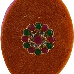 Handmade Fancy Stone stud Work Saree pin Brooch for Women Jewellery Latest Stylish Crystal Unisex Floral Shape Brooch for Women/Girls (sku-bro2848)-image-52