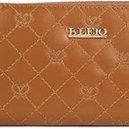 kleio Quilted PU Leather Wallet for Women with Zip Closure (Brown)-picture-16