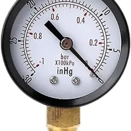 Resale By JES IPG Series 10 Pressure Gauge | 50mm Dial | 10 Bar Water Pressure Gauge | Tightness Test for Air, Oil, Gas & Liquid | Heavy-Duty Analog Pressure Meter | Accurate Readings in psi, bar, kPa-picture-14
