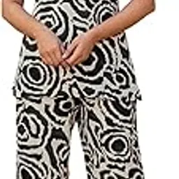 skylee Women's Co Ord Set | Floral Printed Cotton Blend A-Line Co Ord Set | Latest Two Piece Ethnic Set image 1