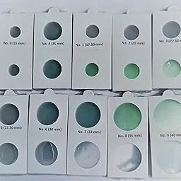 A TO Z CRAFTS Coin Holders - 10 Packets -250 PCS , Each Pack 25 PCS - Sizes 0 to 9-picture-34