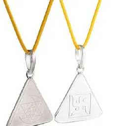 trishakti Saraswati Yantra silverr Locket | Saraswati Yantra Locket Pendent|, Silverr 7 gm, Triangle shape-picture-51