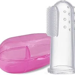 Baby Silicone Finger Toothbrush with case for Easy Cleaning, Massaging, and Soothing Gums, Oral Hygiene-picture-14