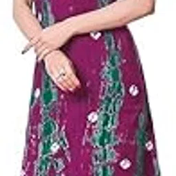 toes to nose Women’s Cotton Nighty – Ankle Length Printed Maxi Night Dress – Soft & Breathable – Free Size-picture-31