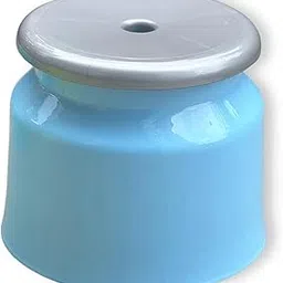 Mahaware Sturdy Round Anti Slip Polypropylene Stool Patla| for Bathroom, Home| Mint Granite Blue-picture-16