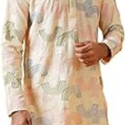 sojanya (Since 1958 Men's Cotton Kurta with Multi Color Designer Embroidery-picture-49