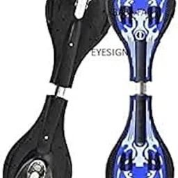 EYESIGN Waveboard Skateboard with Carry Bag, with 80mm Illuminating PU Wheels 34 Inch X 9 InchSkateboard (Skate Board) image 1