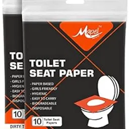 MAPEL Disposable Seat Paper Cover 2 Packs (20 sheets) Easy to Dispose, Nature Friendly-picture-48
