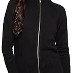 Self Design Mock Collar Full Sleeves Regular Fit Women Casual Sweater | Casual Winter Sweater for Women | Ladies Sweater for Winter Wear (P_LSWT00070)-image-42