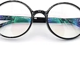 Optify® Blueray Block UV Protected Computer Glasses in Round Black Frame Make In india-picture-59