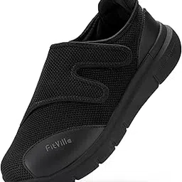 FitVille Diabetic Shoes for Men Extra Wide Width XX-Wide Orthopedic Slip-on Shoes Adjustable Closure Walking Sneakers with Arch Support Cushioning Therapeutic for Swollen Feet-image-0