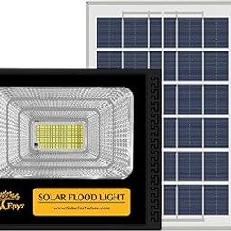 Epyz 50Watt Solar Light Outdoor Flood Waterproof IP65 Plastic with Remote for Home Garden Wall Compound Entrance Automatic LED Lamp [ Pack of 1, Cold White Light ] [ 4000mAh, 183LED ]-picture-4