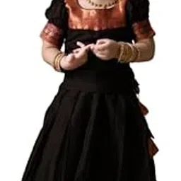 New Traditional Ethnic Silk Anarkali Frock Gown for Girls | Flared Indian Dress Long Gown | Kids Ethnic Wear Outfit-image-70