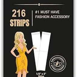 vardista Strips Double Sided Tape for Fashion, Clothing and Body | All Day Strength Invisible Dress Tape for Women | Gentle to Stick on Skin and Clothes | Transparent-picture-47