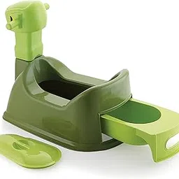 Nabhya New Robot Style Baby Potty Training Seat- Chair for Kids- Infant Potty Toilet Chair with Removable Tray & Closing Lid (Green)-image-76