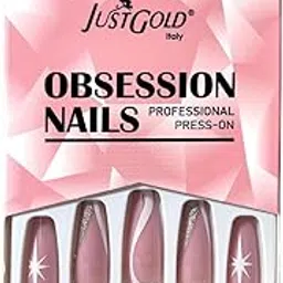 Justgold Professional Obsession Press-On Nails 24 Pre Glued Stick On Nails Ballerina-picture-42