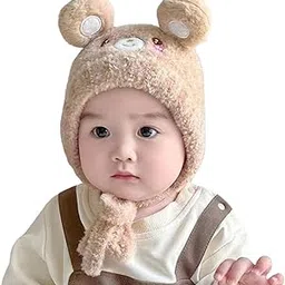 tomorrow fashion Baby Winter Hat | Baby Plush Hat | Baby Soft Knitted Hat with Little Ears | Toddler Thermal Hat | Children’s Winter Cap | Woolen Cap for 1-3 Year Old Kids-picture-15