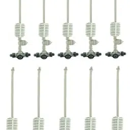 AGRIANSH Irrigation Fogger Sprayer System Mist Cooling Kit 4 Way Assembly Unit with Check Valve for Garden, Farm, Agriculture, Green houses, Poultry Farm-Pack of 10-image-18