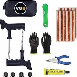 VGB Tubeless car Truck Bike Tubeless Tyre Puncture Kit | Heavy Duty Puncture Repair Tool Set for, Bicycle & Tubeless Cycle Tyre kit of 8-picture-24