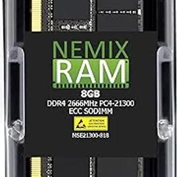 NEMIX RAM 8GB (1X8GB) DDR4 2666MHZ PC4-21300 1Rx8 1.2V CL19 260-PIN ECC SODIMM Compatible with Synology Rackstation DS1823xs+ NAS-image-8