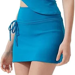 fensir Women's A Line Skirt High Waist Running Sports Short Skirt 2 in 1 Yoga Pants-picture-22