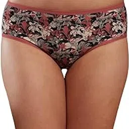 nykd Pretty Printed Soft Elastic Mid Waist Hipster Panty for Women/Girls 3/4th Rear Coverage Floral Everyday Essentials - NYP346-picture-41