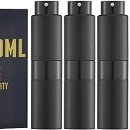 owlyee 20ML Perfume Atomizer, Travel Cologne Spray Bottle, Mini Empty Sprayer Dispenser (Black,4PCS)-picture-46