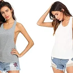 the blazze Women's Sleeveless Loose Fit Racerback Yoga Workout Tank Top-picture-13