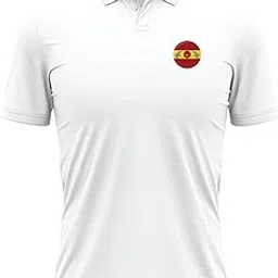 95miles Polo T-Shirt White TV K Half Sleeve Regular Fit Classic Polo Tshirt White-picture-28