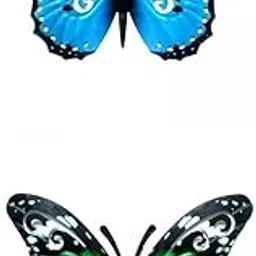 ATORSE 2Pcs Metal Wall Art Craft Anti Rust Butterfly Sculptures Green and Blue|Home & Garden|Home Dacor|Figurines-image-79