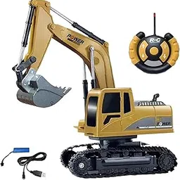 Magicwand® 1:24 Scale Die-Cast Alloy Crane【Box Packed】【Mustard】 with Openable Doors Working Lights & Shockers【Pack of 1】-image-14