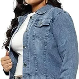 aarika Womens Blue Colour Solid Denim Jacket-picture-38