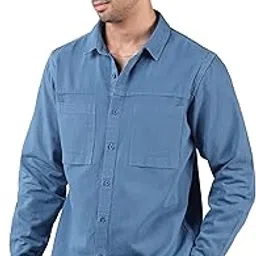 beyoung Cotton Front Yoke Over Dyed Shirt-picture-22