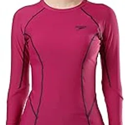 speedo Women's Solid Long Sleeve Suntop-picture-10