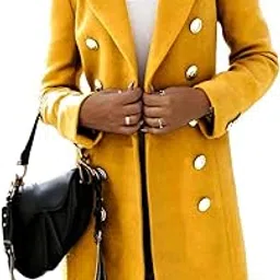 idealsanxun Womens Wool Coat Fall Winter Double Breasted Trench Coat Mid Length Peacoat Jackets 2024-picture-18