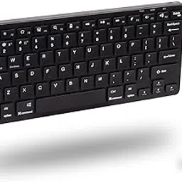 Bluetooth Keyboard and Mouse Set, USB Wireless, 4 Connections, Rechargeable, Silent, 78 Keys, No Numeric Keypad, Thin, English Layout, Compatible with PC, Laptop, Tablet, Windows, Android (Black)-picture-25