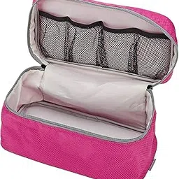 Nylon Underwear Organizer Travel Underwear Pouch Bra Bag Panties Socks Storage Case Waterproof Travel Portable Storage Box, 5 Centimeters, Pink-image-51