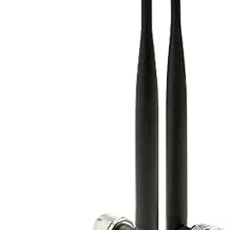 NISTECH 5dbi Rubber Duck Omni Direction Whip Antenna with N Male Connector (Pack of 2) 2.4GHz 5GHz 5.8GHz WiFi Router Hotspot, 700MHz-2700MHz Network Card, WiFi USB Adapter NRFA006-20-image-55