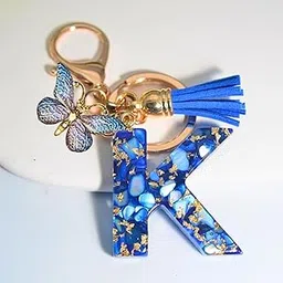 rikrishnaya artworks Personalized Handmade Resin Alphabet Keychain in Multiple Designs available | For Men & Women | For Bike Wallet Purse Backpack Gift-picture-36