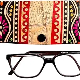 silkykraftz Genuine Leather Designer Spectacle Case-picture-10