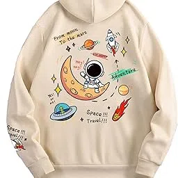 sxv style SXV 'Space Travel’ Printed Cool Aesthetic Sweatshirt Hoodie-picture-43