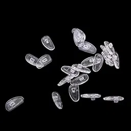 JAZZY PEARLS 25 Pairs of Cashew Shaped Crystal Silicone Eyeglass Snap In Style Nose Pads-picture-43