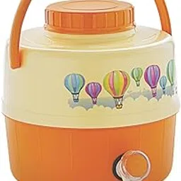 Cello Travel Star Pastic Insulated Water Jug | Inner Stainless Steel Jug | Hot & Cold | Easy to Carry | 5 litres, Orange-picture-17