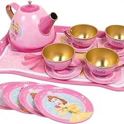 14 Pcs Stainless Steel Kitchen & Tea Party Set for Kids | Pretend Play Kitchen Toy Set with Cups, Plates, Teapot & Tray | Role Play Toy for Boys & Girls | Imaginative Play Gift-image-68